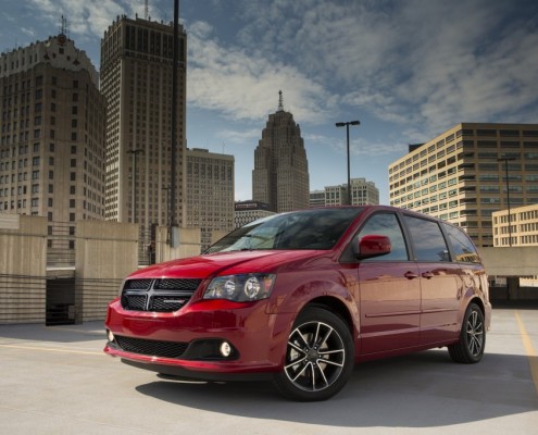 Dodge Grand Caravan 2015 - montréal & laval - exterieur rouge profil